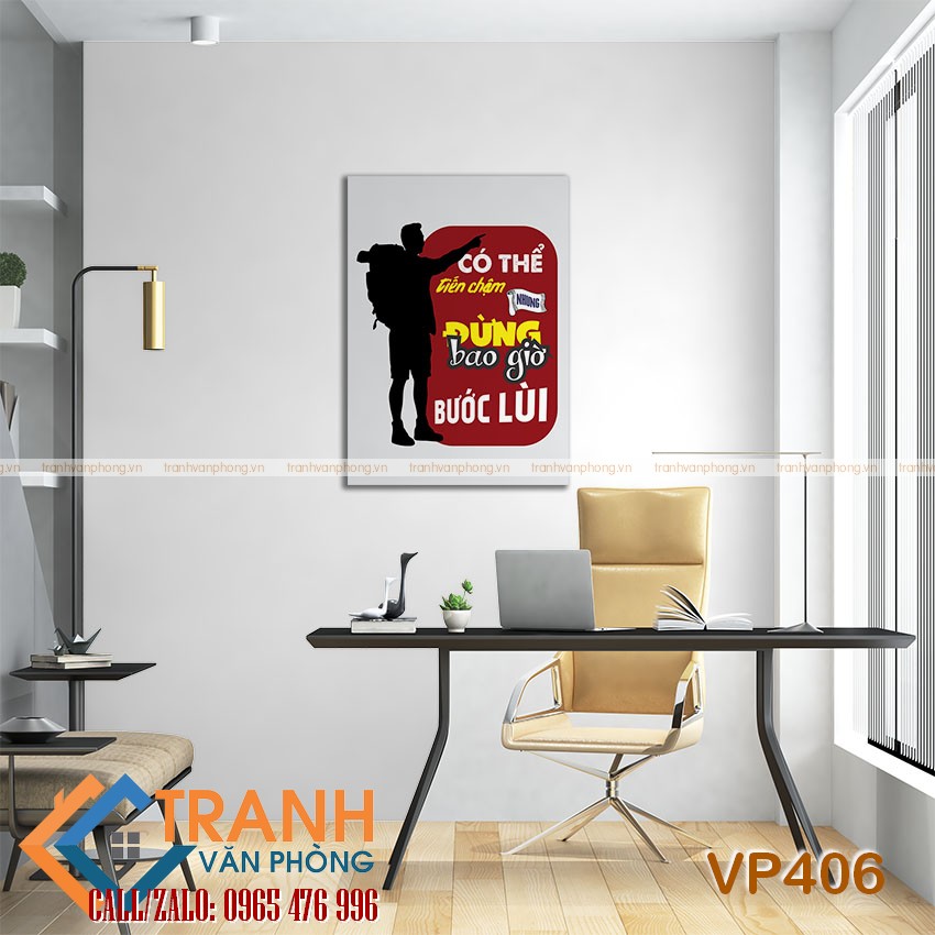 Tranh động lực slogan trang trí - VP406 2 Tranh động lực slogan trang trí - VP406 - Ảnh 2