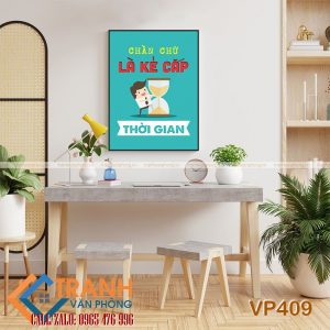 Tranh động lực slogan trang trí - VP409