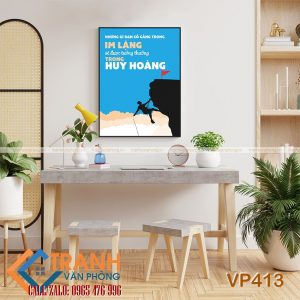 Tranh động lực slogan trang trí - VP413