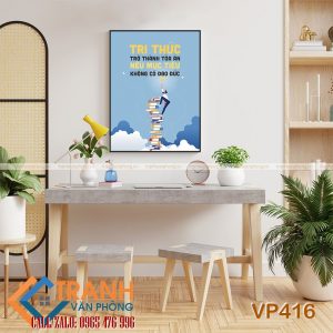 Tranh động lực slogan trang trí - VP416