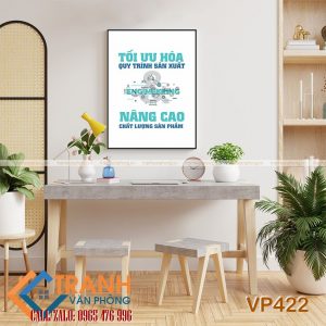 Tranh động lực slogan trang trí - VP422