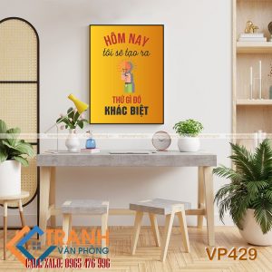 Tranh động lực slogan trang trí - VP429