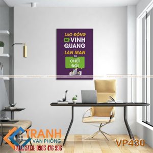 Tranh động lực slogan trang trí - VP430 3 Tranh động lực slogan trang trí - VP430 - Ảnh 2