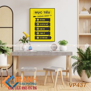 Tranh động lực slogan trang trí - VP437