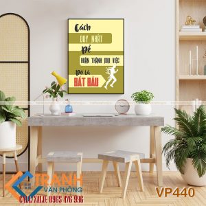 Tranh động lực slogan trang trí - VP440