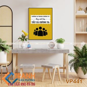 Tranh động lực slogan trang trí - VP441