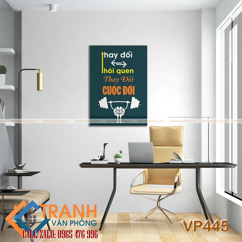 Tranh động lực slogan trang trí - VP445 2 Tranh động lực slogan trang trí - VP445 - Ảnh 2