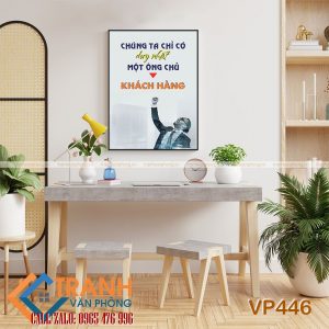 Tranh động lực slogan trang trí - VP446