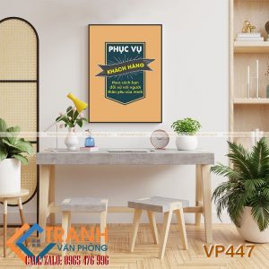 Tranh động lực slogan trang trí - VP447