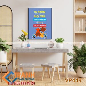 Tranh động lực slogan trang trí - VP449