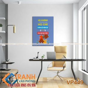 Tranh động lực slogan trang trí - VP449 3 Tranh động lực slogan trang trí - VP449 - Ảnh 2