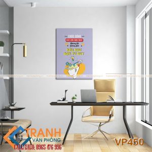 Tranh động lực slogan trang trí - VP450 - Ảnh 2