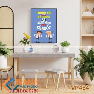 Tranh động lực slogan trang trí - VP454