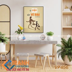 Tranh động lực slogan trang trí - VP456
