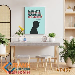 Tranh động lực slogan trang trí - VP457