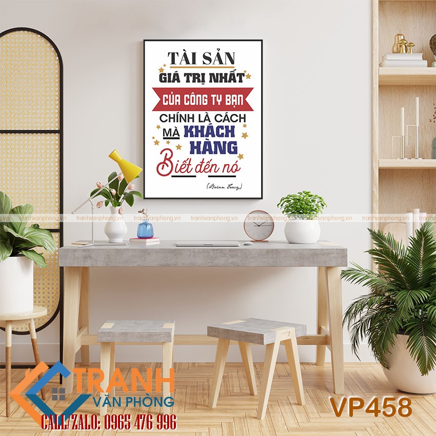 Tranh động lực slogan trang trí - VP458 1 Tranh động lực slogan trang trí - VP458