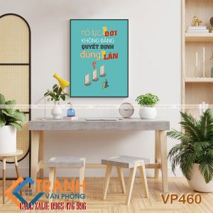 Tranh động lực slogan trang trí - VP460
