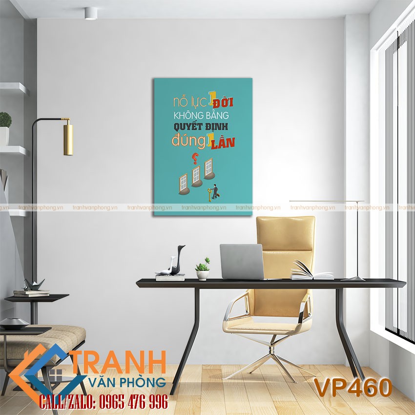 Tranh động lực slogan trang trí - VP460 2 Tranh động lực slogan trang trí - VP460 - Ảnh 2