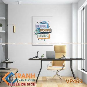 Tranh động lực slogan trang trí - VP463 - Ảnh 2