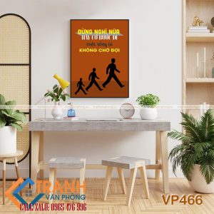 Tranh động lực slogan trang trí - VP466