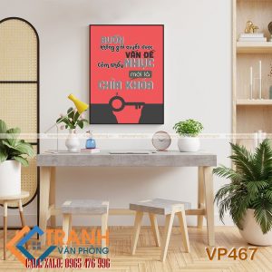 Tranh động lực slogan trang trí - VP467