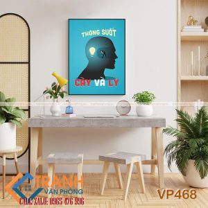 Tranh động lực slogan trang trí - VP468