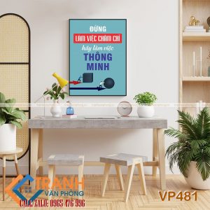 Tranh động lực slogan trang trí - VP481