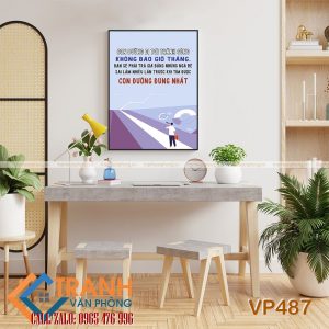 Tranh động lực slogan trang trí - VP487