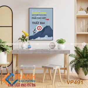 Tranh động lực slogan trang trí - VP491