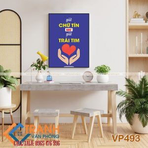 Tranh động lực slogan trang trí - VP493