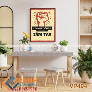 Tranh động lực slogan trang trí - VP494