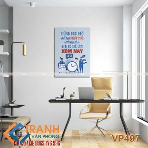 Tranh động lực slogan trang trí - VP497 - Ảnh 2