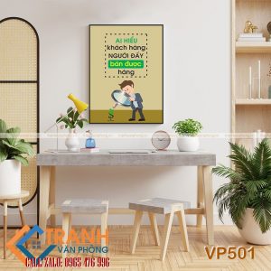 Tranh động lực slogan trang trí - VP501