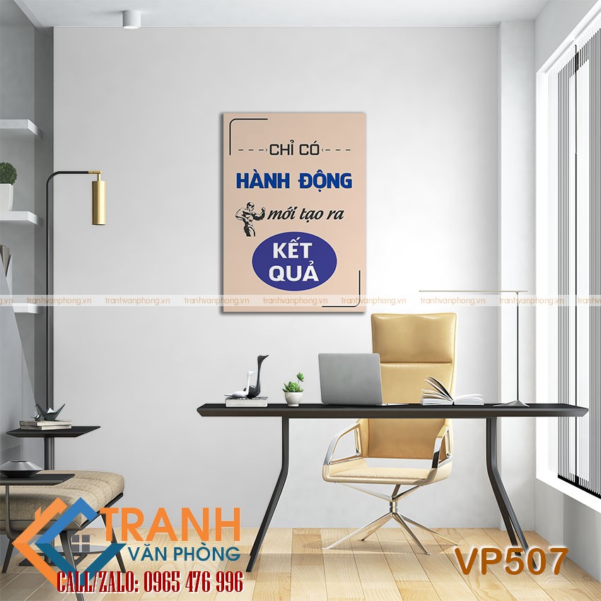 Tranh động lực slogan trang trí - VP507 2 Tranh động lực slogan trang trí - VP507 - Ảnh 2