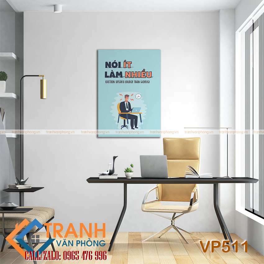Tranh động lực slogan trang trí - VP511 2 Tranh động lực slogan trang trí - VP511 - Ảnh 2