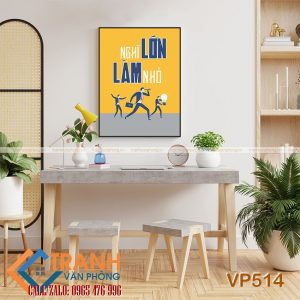 Tranh động lực slogan trang trí - VP514
