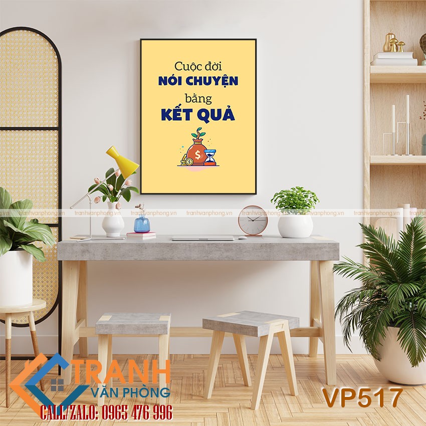 Tranh động lực slogan trang trí - VP517 1 Tranh động lực slogan trang trí - VP517