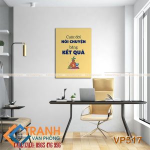 Tranh động lực slogan trang trí - VP517 3 Tranh động lực slogan trang trí - VP517 - Ảnh 2