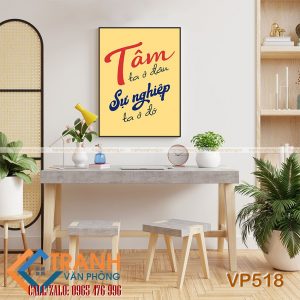 Tranh động lực slogan trang trí - VP518
