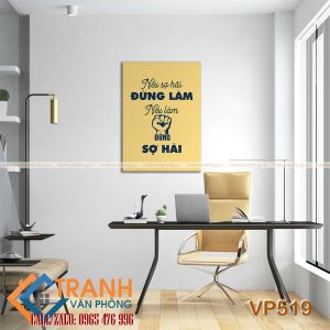Tranh động lực slogan trang trí - VP519 - Ảnh 2