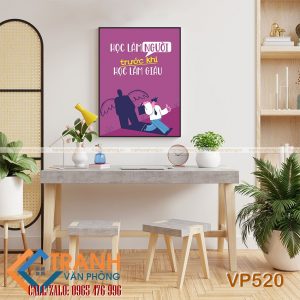 Tranh động lực slogan trang trí - VP520