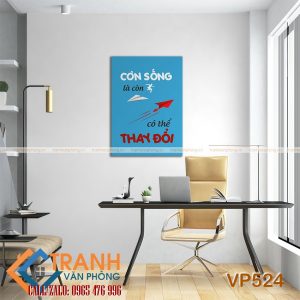 Tranh động lực slogan trang trí - VP524 3 Tranh động lực slogan trang trí - VP524 - Ảnh 2