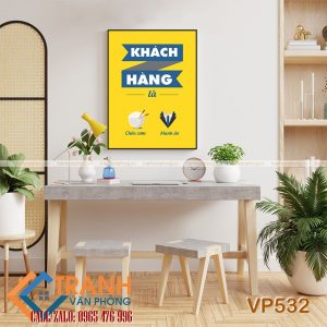 Tranh động lực slogan trang trí - VP532