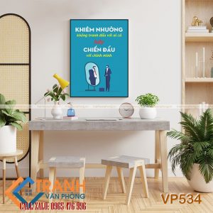 Tranh động lực slogan trang trí - VP534