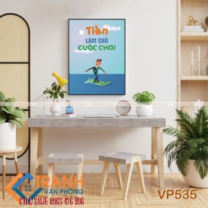 Tranh động lực slogan trang trí - VP535