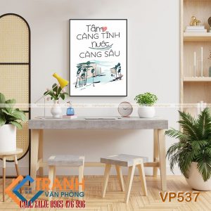Tranh động lực slogan trang trí - VP537