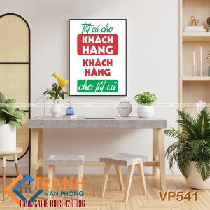 Tranh động lực slogan trang trí - VP541