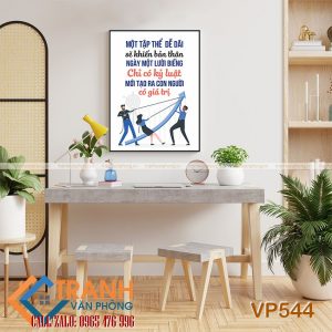 Tranh động lực slogan trang trí - VP544