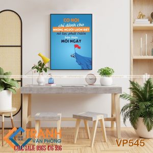Tranh động lực slogan trang trí - VP545