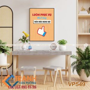 Tranh động lực slogan trang trí - VP549